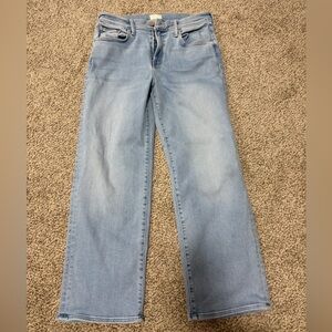 MOTHER mid rise rambler ankle zip